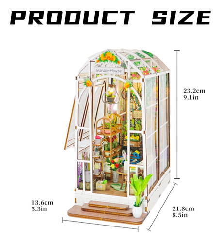 Kit Book Nook Faça Você Mesmo Uma Casa Em Miniatura Com Luz