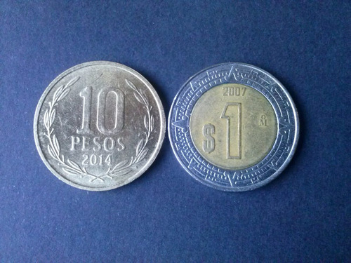 Moneda México 1 Peso Bimetálica 2007 (c45)