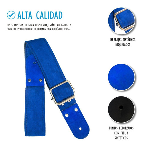 Strap Tahali Kidam Suede Para Bajo O Guitarra
