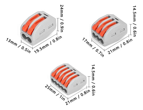 Conector Industrial, 60 Piezas, Tuercas De Palanca, Cable De