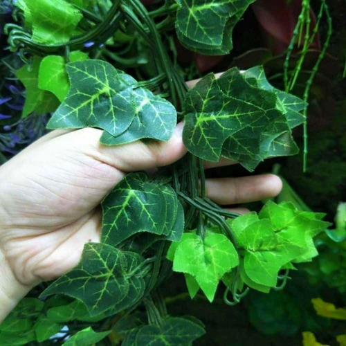 12 Faixas Trepadeira Artificial Parreira Hera - Folha De Uva