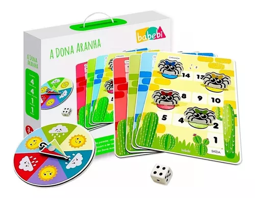 Jogo Educativo A Dona Aranha - Mit Kids - Brinquedos Educativos e Criativos