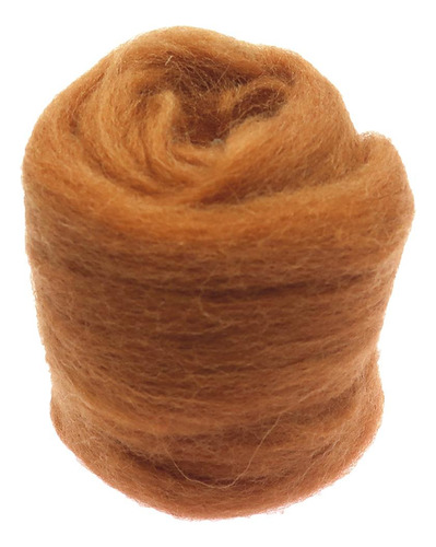 20g Fieltro De Lana Gris + Chocolate Para Artesanñia De