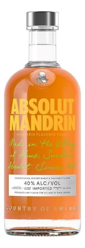 Vodka Absolut Mandrin 700ml Saborizado Importado Suecia