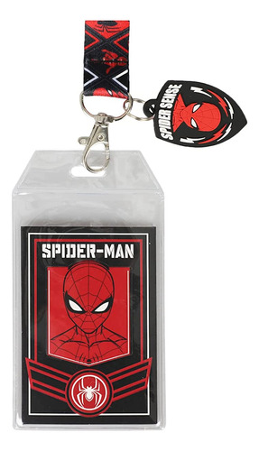 Cordón Rojo Y Negro De Spider-man Great Power Great Responsi
