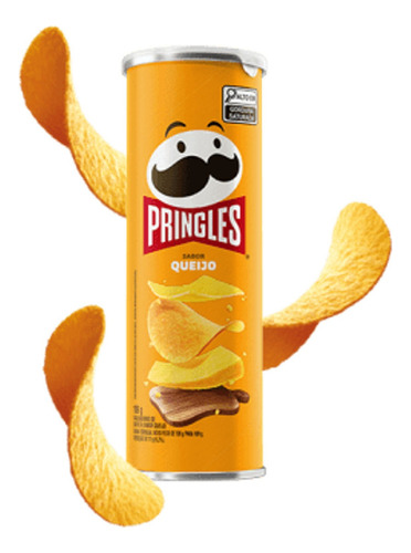 Batata Pringles Queijo 109g (4 Latas) Kit Batata Pringles