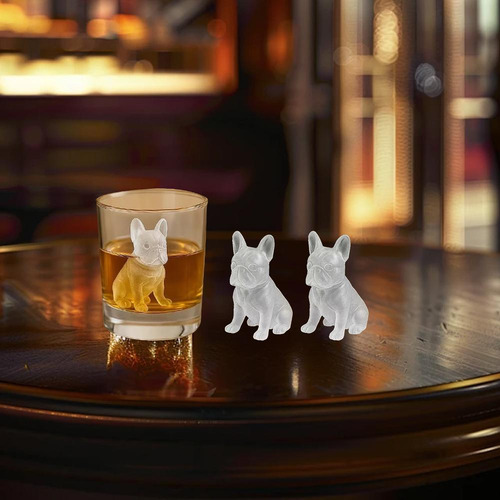 Molde De Hielo Con Diseño De Bulldog Francés, Creativo Para