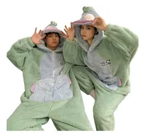 Comprar Pijamas Cálidos De Dibujos Animados De Pareja De Invierno R
