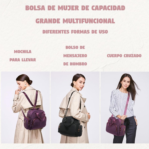 Mochila Informal Solo Hombro Mochila Multiusos Con Carga Usb