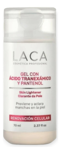 Gel Con Ácido Tranexamicoy Pantenol Laca 