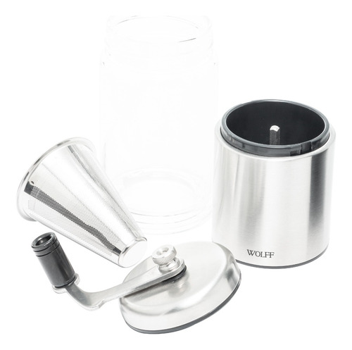 Moedor Café Manual Com Filtro 6,5cm X 6,5cm X 21cm - Wolff N/a