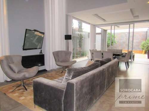 Imagem 10 de 30 de Maravilhoso Sobrado Com 3 Dormitórios À Venda, 380 M² Por R$ 1.850.000 - Condomínio Ibiti Royal Park - Sorocaba/sp - So0149