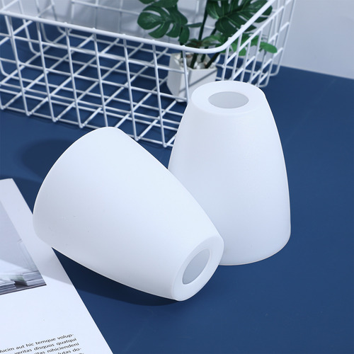 Pantalla De Lámpara De Plástico Blanco Con Apertura, 2 Unida