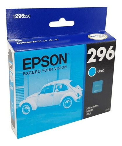 Cartuchos Epson T296 P/epson Xp231 Xp241 Cian Original.