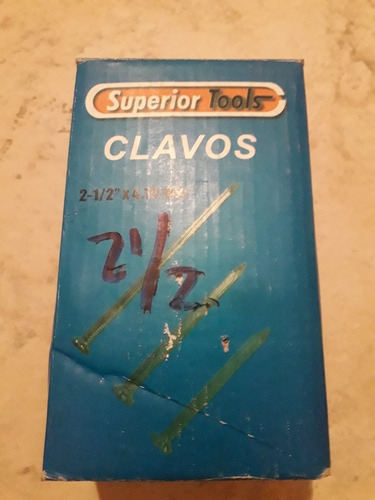 Clavos De Acero En Caja De 1 Kg De 2-1/2 Cal 4.19mm