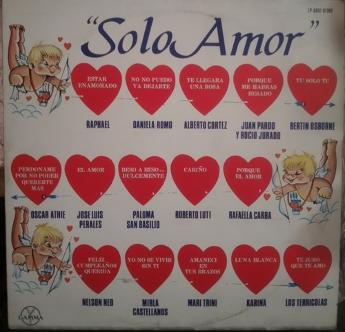 Solo Amor / Vynil / Seminuevo C / Daniela Romo & Raphael 