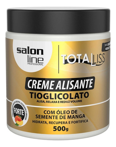 Creme Salon Line Alisante Tioglicolato Manga Forte - 500g