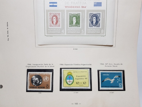 Imagen 4 de 9 de Estampillas Argentinas Blocks 1er Día Sin Circular Mag 57264