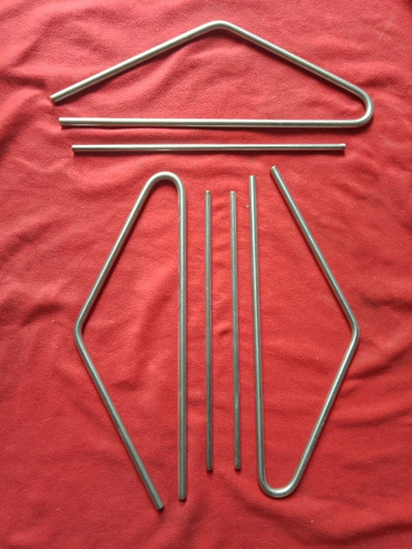 Triangulo Metalico De Percusion 24x24x40 10mm Espesor 