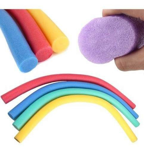 Imagem 2 de 3 de Kit C/5 Boias Macarrão Flutuador Cores Sortidas