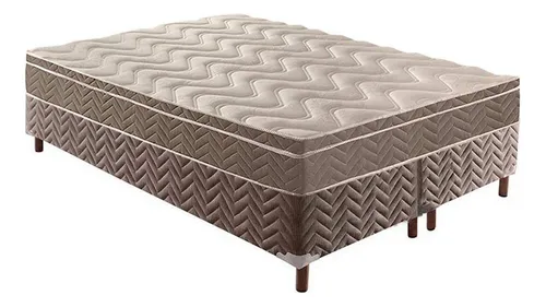 comprar Cama Box Queen: Colchão Espuma D33 Paropas \u002F Anatômico Confo