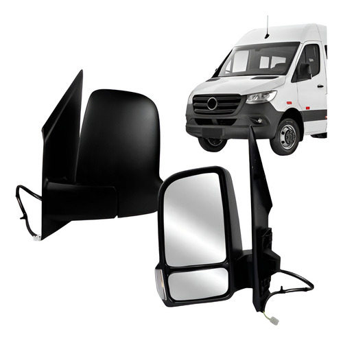 Retrovisor Elétrico Sprinter Esq 2020 2021 A 2025 C/ Pisca