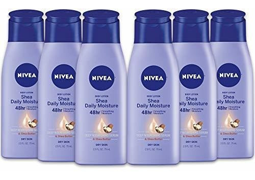 Crema Corporal Nivea Shea, 6 Pack, 2.5 Oz