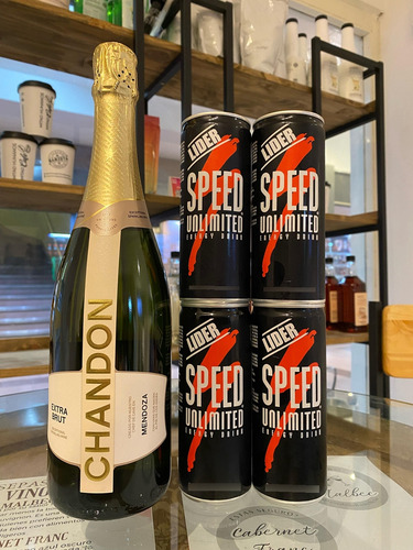 Promo Chandon 750ml + 4 Speed 250ml Combo