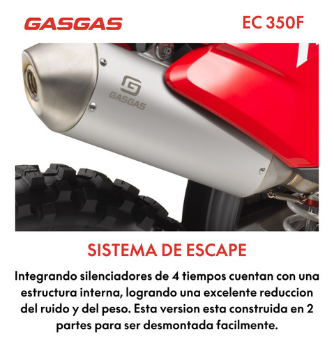 Gasgas Ec 350 F 2024 Moto Enduro 4t 350cc 0km Palermo Bikes