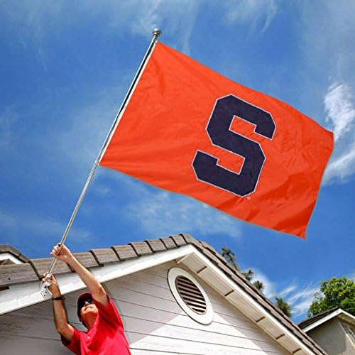 Bandera De Nailon Cosida Y Bordada En Naranja Siracusa