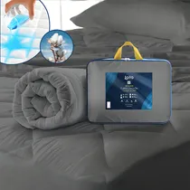 Comprar Cubre Colchón Matrimonial, Ultra Confort Y Protección Laila Color Gris Oscuro Diseño De La Tela Lisa Tamaño Del Colchón Matrimonial