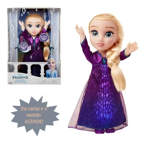 BONECA FROZEN ELSA MÚSICA E BRILHO - Desapegos de Roupas quase