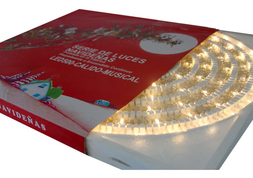 Serie Navideña 500 Luces Led Blanco Calido Arbol De Navidad