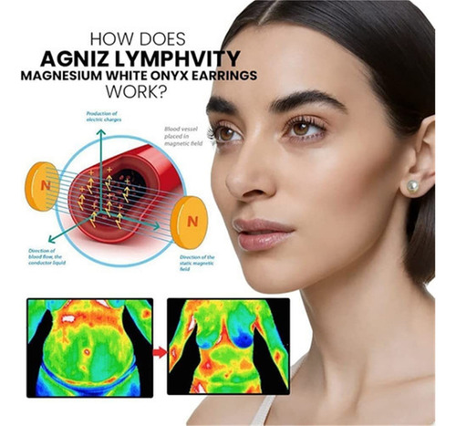 * 4 Pcs Pendientes Magnéticos De Acupresión For Adelgazar