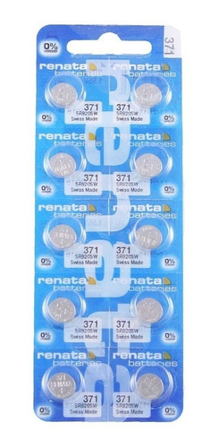 Pilas Renata 371 Originales Suiza | Batería Tipo Botón X10 