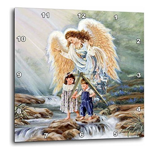 Dpp_4667_3 Reloj De Pared Ángel De Guarda, 15 X 15 Pul...