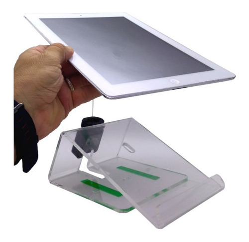 Suporte De Mesa Para iPad E Tablet Com Cabo De Aço-15917