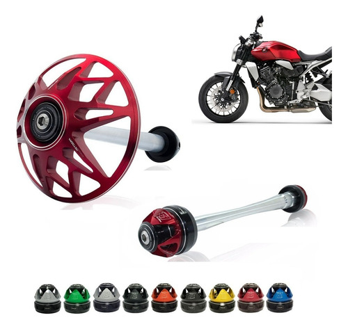 Kit Slider Roda Dianteira + Traseira F1 Procton Cb1000r Neo