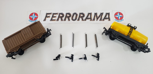 Ferrorama - Kit Molas E Engates Vagões (Usado)