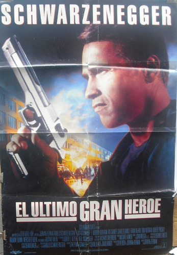 Afiche Original De La Película El Ultimo Gran Héroe