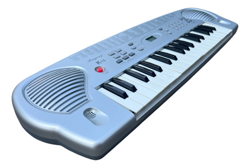 Teclado Musical Ringway K15 37 Teclas Chicas 10 Canciones Plateado