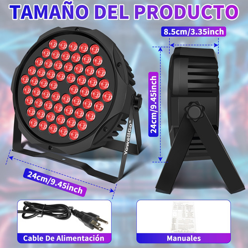 Cañon De Leds Rgb Rhythmic Audio Dmx Todo Colo 60x3w