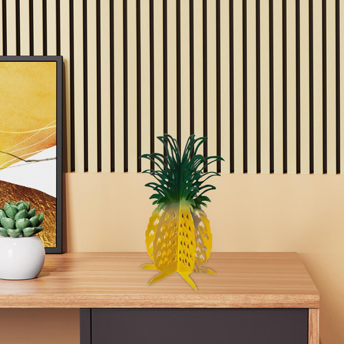 Estatua Decorativa De Piña, Adorno De Piña Falsa, Amarillo