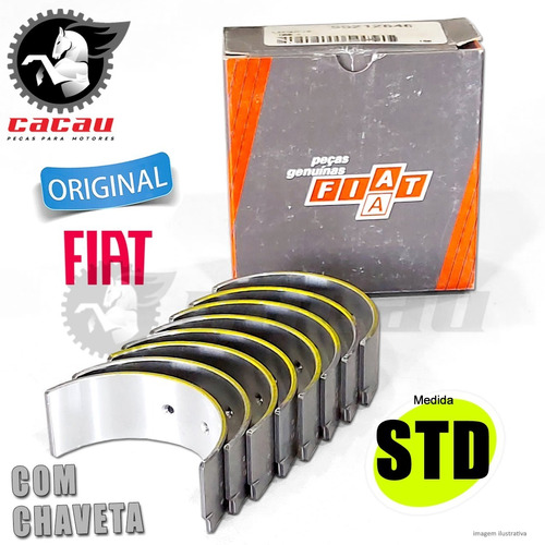 Bronzina Biela Std Fiat Linea 1.9 16v Flex Original C/ Trava