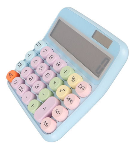 Calculadora Colorida, Teclado Mecánico De 12 Dígitos, Electr