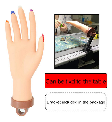 Maniquí Flexible Y Flexible For Practicar Arte De Uñas