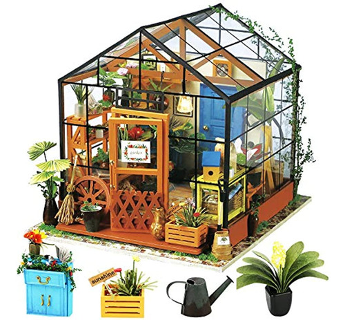 Rolife Diy Kit De Casa De Muñecas En Miniatura, Casa Verde C
