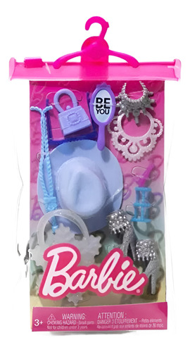 Barbie Fashions Pack De Accesorios C/zapatos Glam Y Brillos