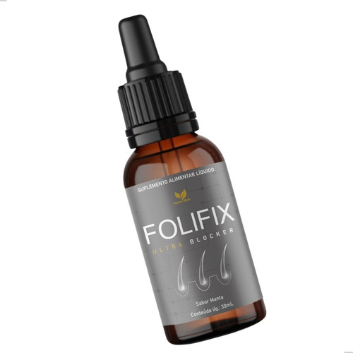 1 X Folifix Gotas Natural 30ml Cuidado Capilar Envio Já Original