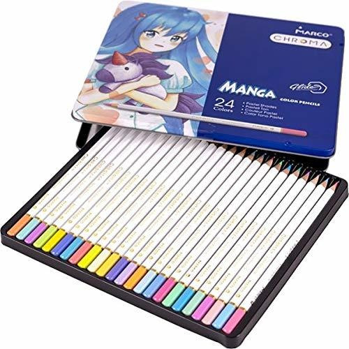 Lápices De Colores Colores Pastel Marco Chroma Manga  ...